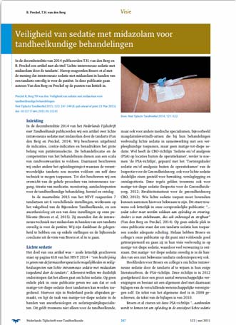 Veiligheid van sedatie met midazolam voor tandheelkundige behandelingen
